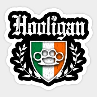 Irish Hooligan (vintage distressed look) Sticker